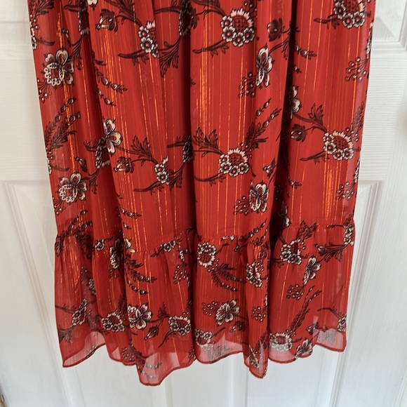 Ann Taylor shimmery floral maxi dress - Picture 3 of 4